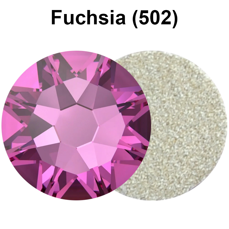 Nail Art Fuchsia - Strass fuchsia 16 facettes à dos