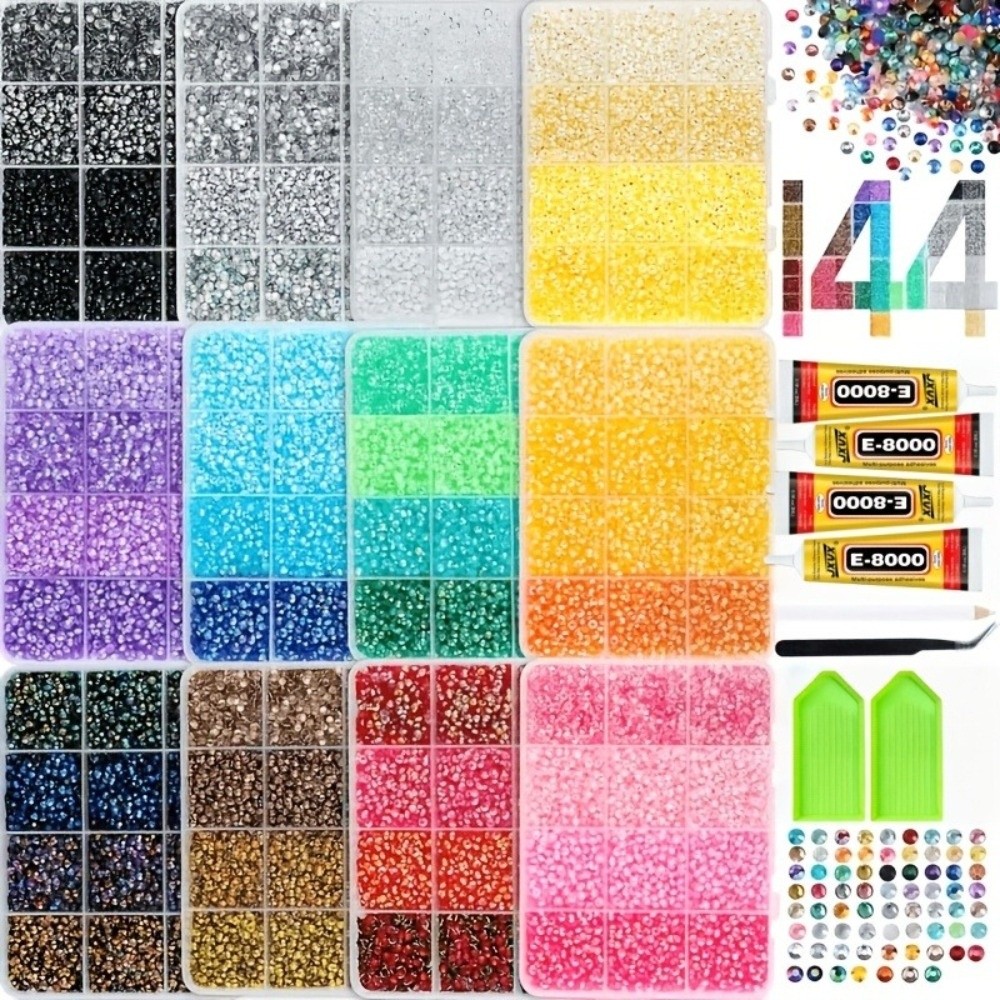Kit de strass en résine multic - Rhinestone Nail Gem avis et prix