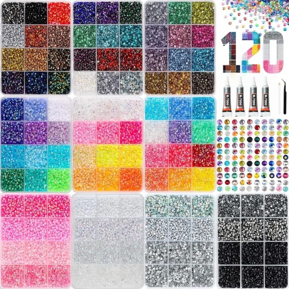 Kit de strass en résine multic - Rhinestone Nail Gem avis et prix