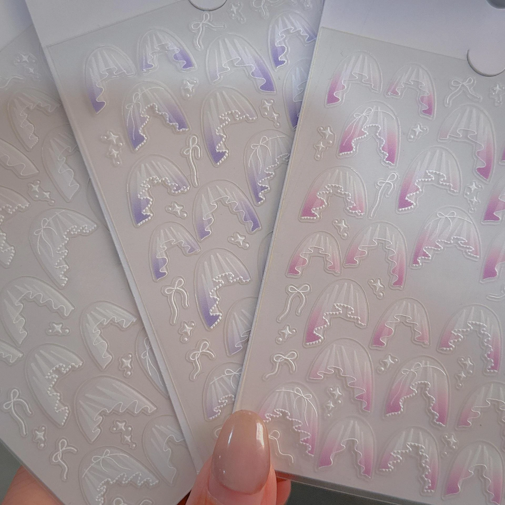 1 ensemble d'autocollants pour - Nail Art Pink Soft avis et prix