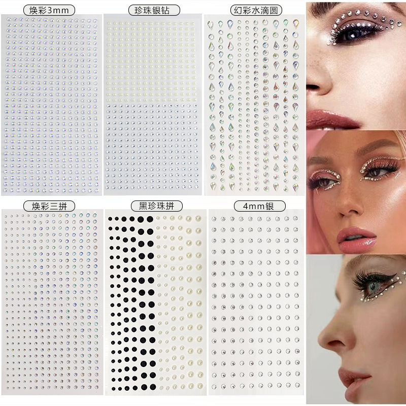Strass blancs 2mm 3mm 4mm, dia - Rhinestone Nail Gem avis et prix