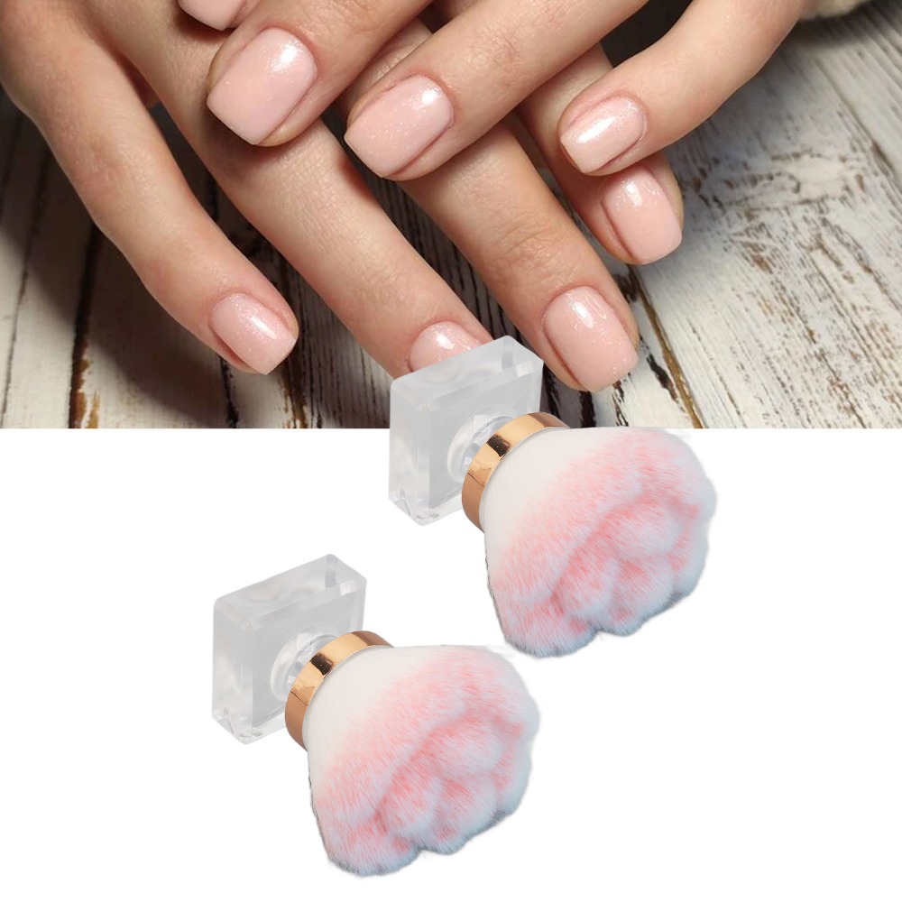 2 pinceaux roses à poils doux  - Nail Art Pink Soft avis et prix