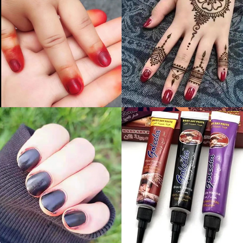 Henné pour ongles, flacon de 2 - Nail Art Natural avis et prix