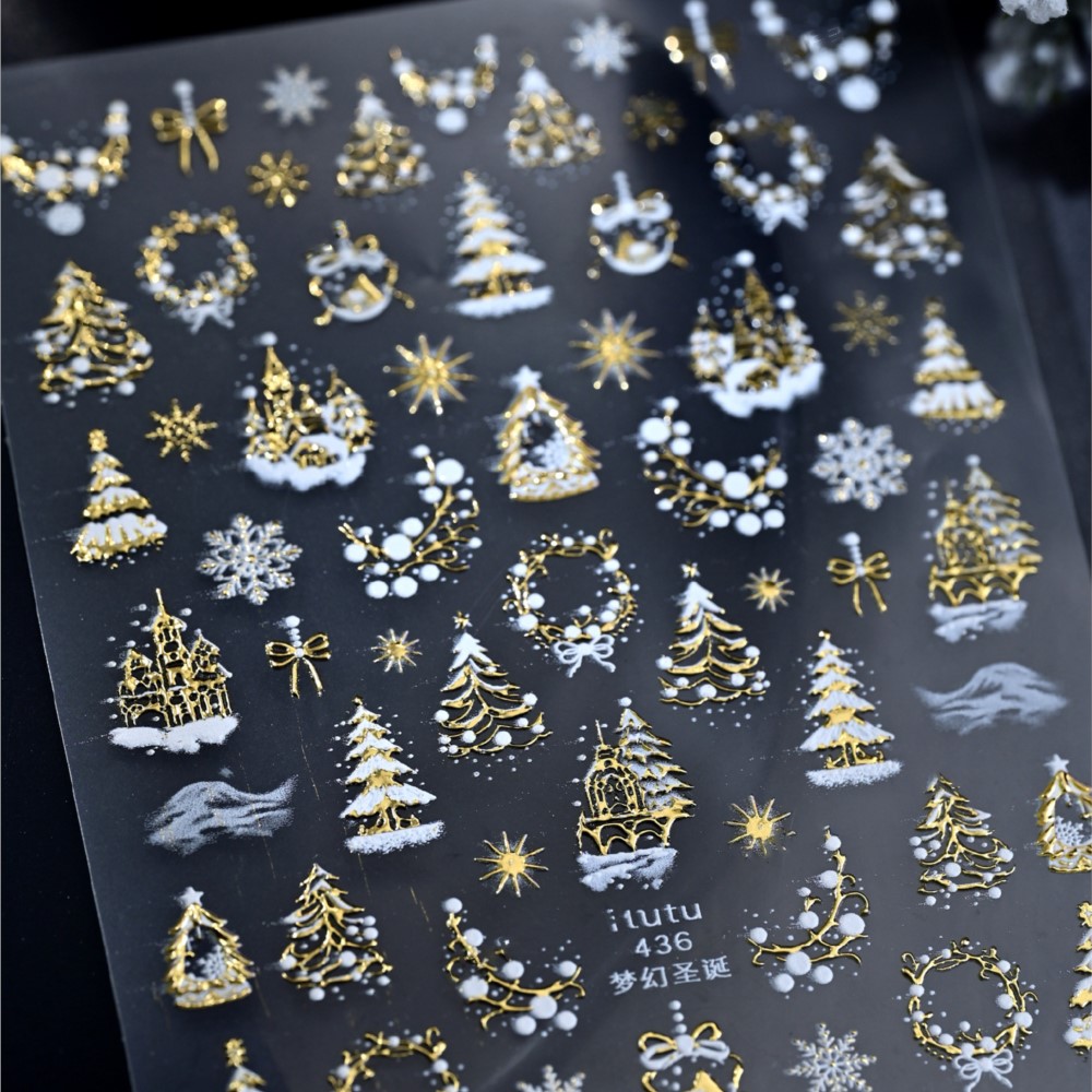 Autocollants pour ongles châte - Nail Art Xmas Design avis et prix