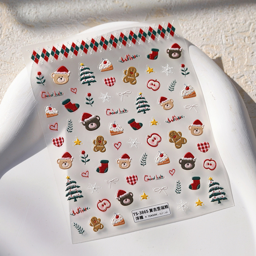 Autocollants pour ongles ours  - Nail Art Xmas Design avis et prix
