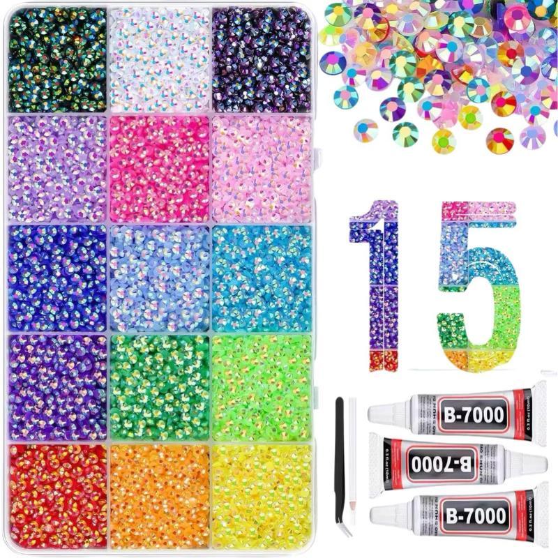 Kit de strass en résine 15 cou - Rhinestone Nail Gem avis et prix