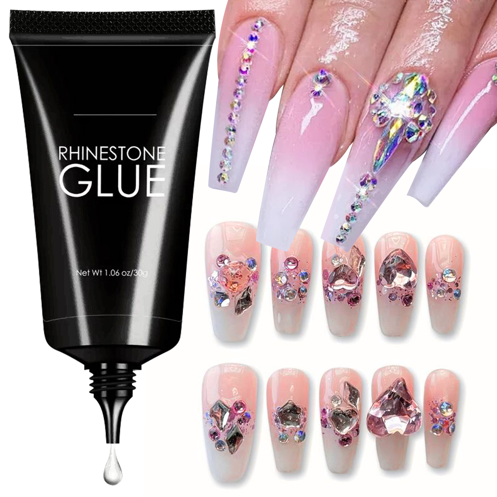 Colle à ongles biscuits pour b - Rhinestone Nail Gem avis et prix