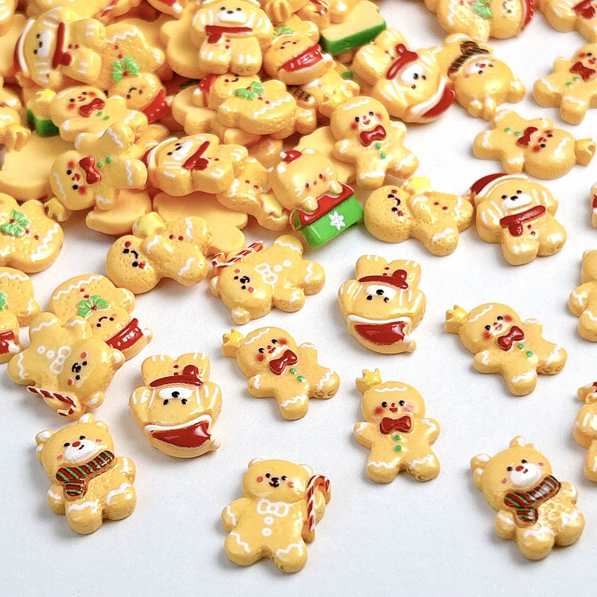 20 pièces Kawaii noël pain d'é - Nail Art Xmas avis et prix